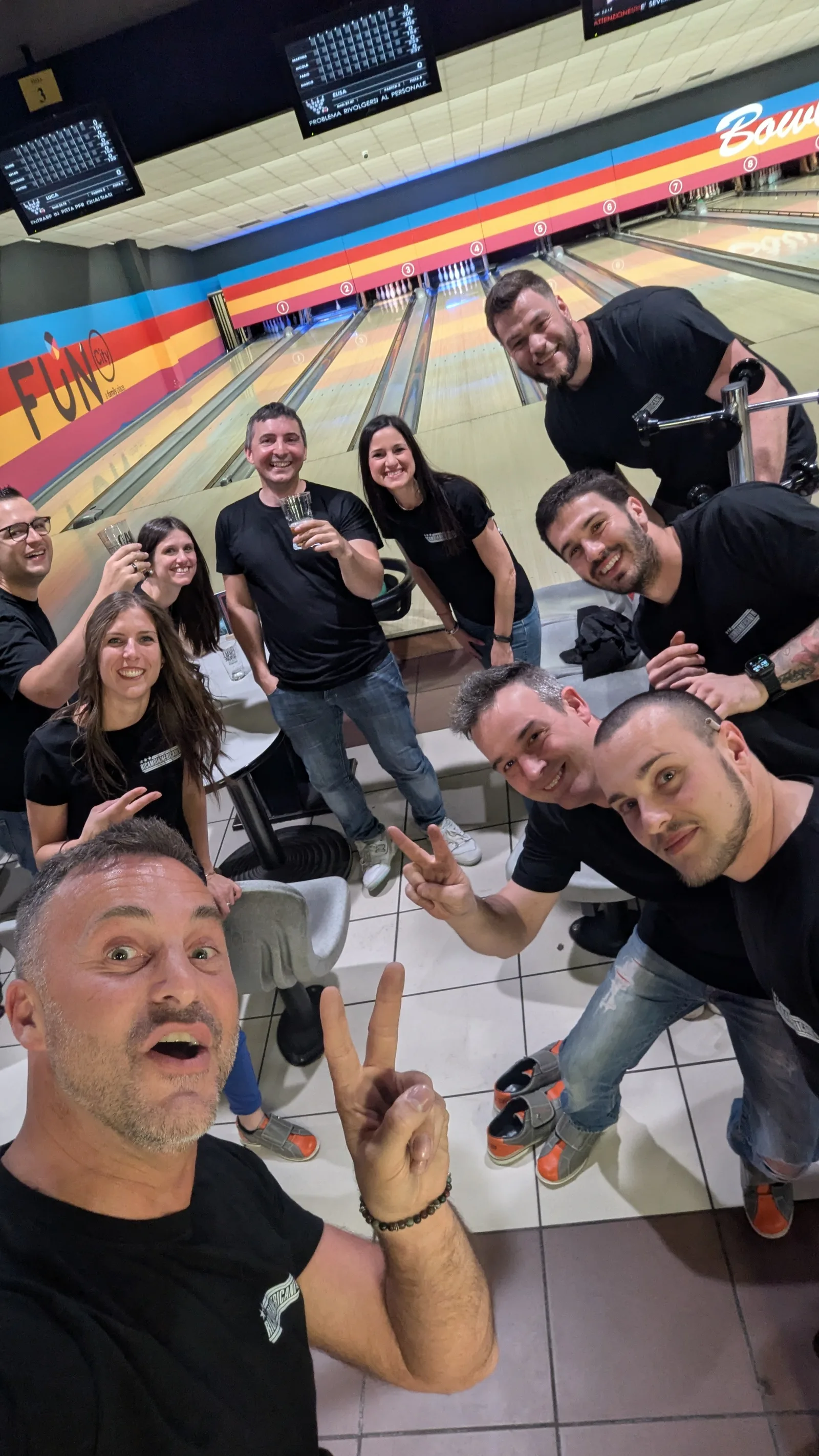 Il team al bowling